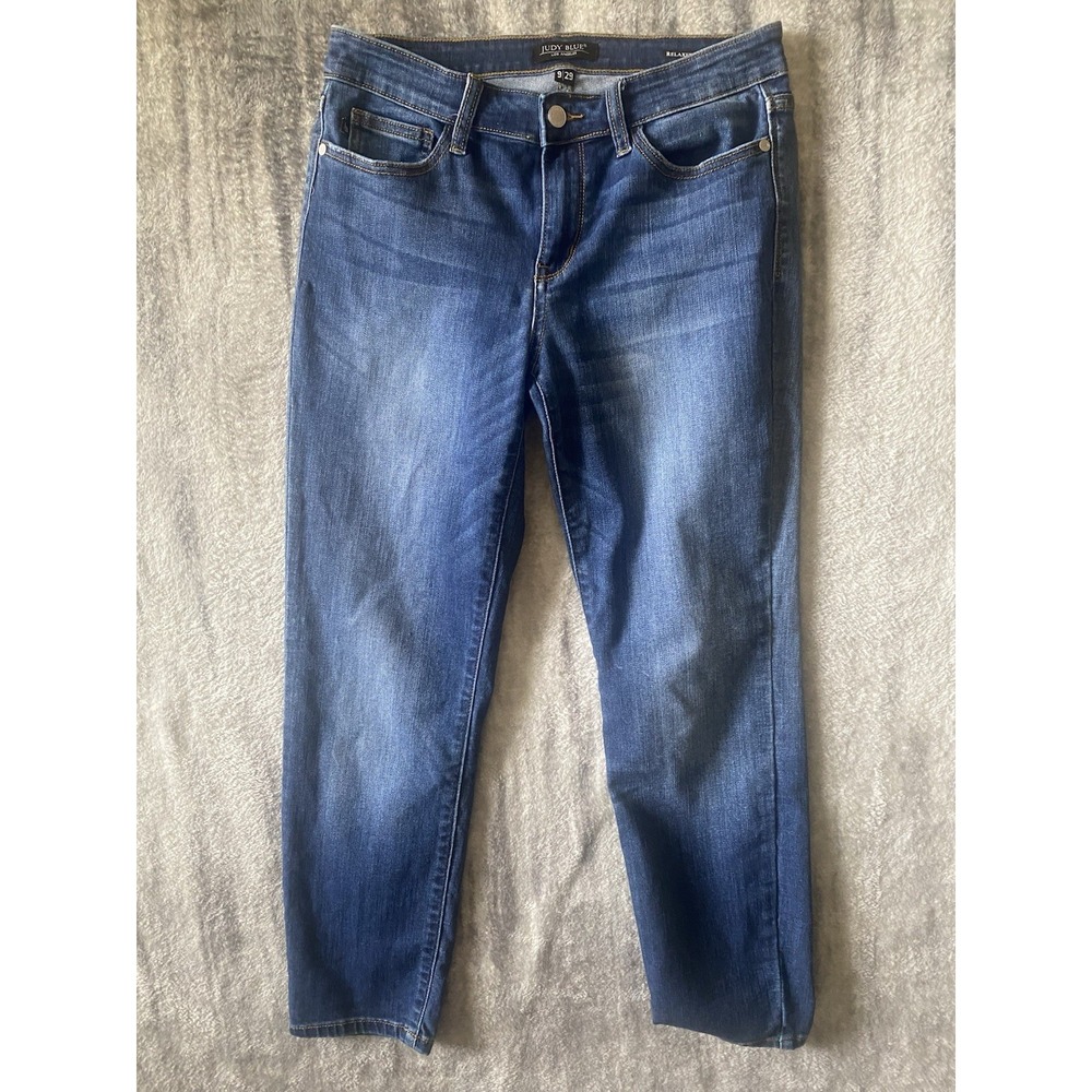 Judy Blue Men's Relaxed Jeans in Dark Blue